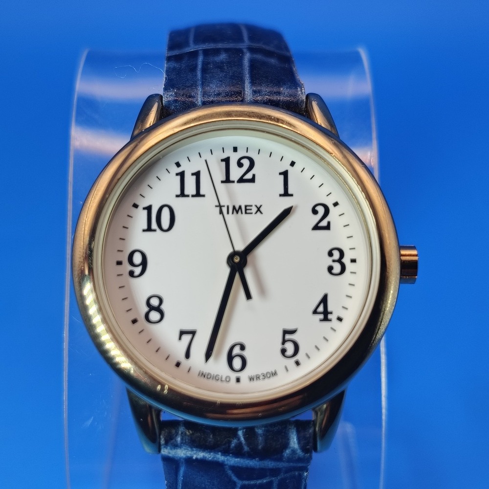 2019 Timex Indiglo 30mm Women's Quartz Watch Genuine Leather Strap